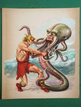 Mighty Samson Unique Horror Monster Mexican Comic Cover Art Rare
