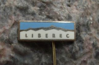Liberec Mountain Range Alpine Skiing Resort Tourist Souvenier Pin Badge