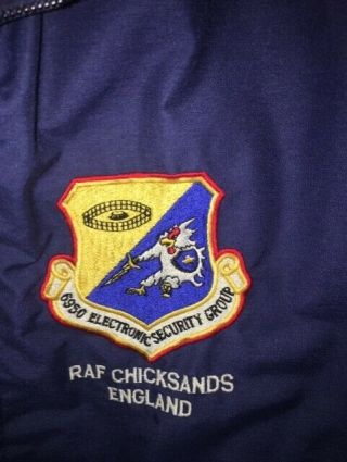 Vintage Cold War Uk - Made Usaf Electronic Security Command Jacket Raf Chicksands