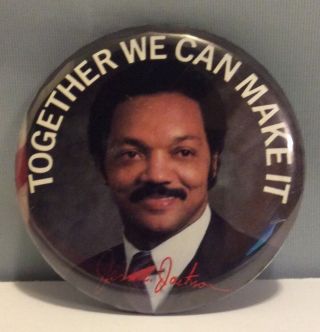 Jesse Jackson Political Pin Button Pinbacks Presidential Candidate 1984