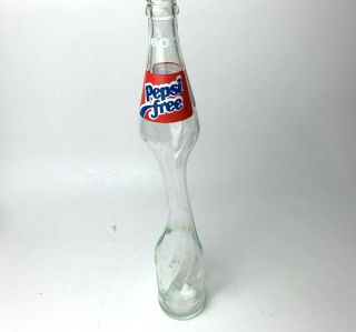 Rare - Vintage Pepsi Cola Stretched Elongated Art Glass Bottle 16oz