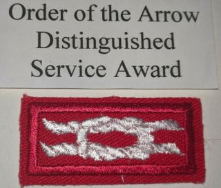 Bsa Order Of The Arrow Distinguished Service Award Square Knot -