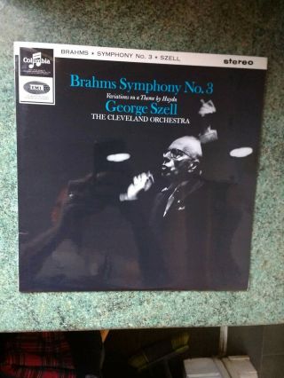 Brahms Symphony No.  3 Haydn Variations Cleveland George Szell Sax 2572 S/c Ed1 Nm
