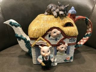Fritz And Floyd Collectors Series Three Little Pigs Teapot Limited Edition