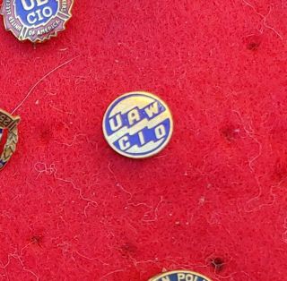Cio United Automobile Workers Union Lapel Pin
