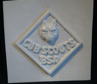 Vintage 1950s Era Cub Scouts Boy Scouts Of America Bsa Emblem Chocolate Mold