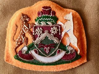 Scarce Transkei Army Embroidered Bullion Wire On Felt Wo Rank Badge South Africa