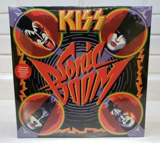 Kiss Sonic Boom Vinyl Record Red Limited Edition 2010,  Poster