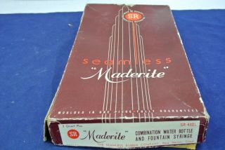 Vintage Maderite Seamless Combination Water Bottle And Fountain Syringe