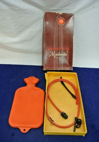 VINTAGE MADERITE SEAMLESS COMBINATION WATER BOTTLE AND FOUNTAIN SYRINGE 2