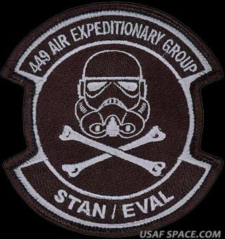 Usaf 449th Air Expeditionary Group - Stan - Eval - Us Air Force Vel Patch