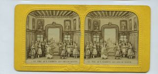 Stage Play In France - Le Pre Aux Clercs - Hold To The Light Tissue Stereoview