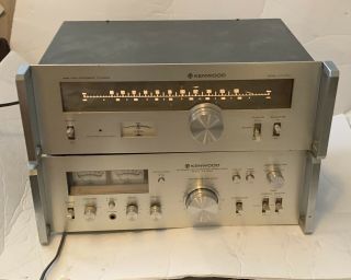 Vintage Kenwood Ka - 5500 Stereo Integrated Amplifier & Kt - 5300 Tuner