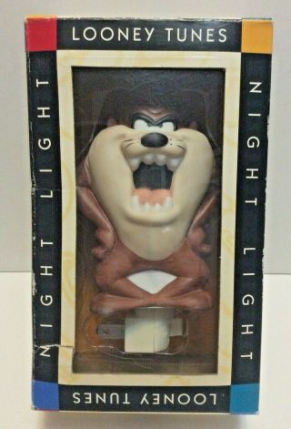 Vintage 1995 Tasmanian Devil Ceramic Night Light Looney Tunes Warner Brothers