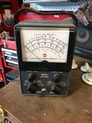 Vintage Analog Meter Display For Rca Wv - 77a " Junior Voltohmyst "