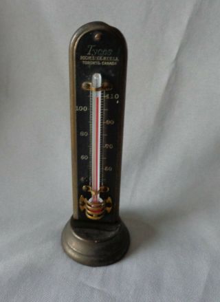 Vintage Tycos Tabletop Thermometer Brass. 2