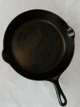 Griswold Cast Iron Skillet No.  10 716 B Erie Pa Seasoned