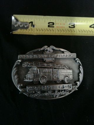American Lafrance Water Chief Ii Belt Buckle 1989 Limited Edition 665