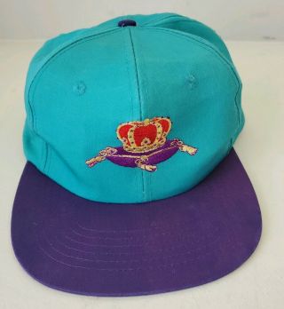 Rare Crown Royal Snapback Hat Cap Men’s Purple Green Embroidered Logo