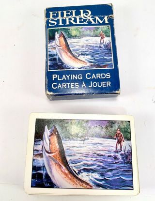 Vintage Deck Of Cards.  Field And Stream Advertising.  Complete.