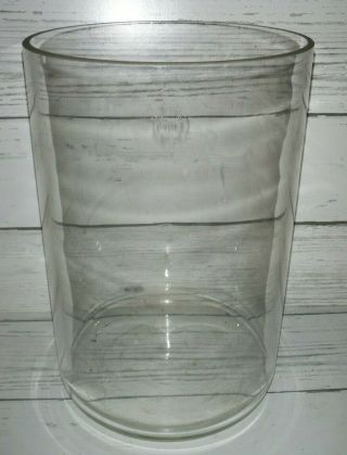 Large Vintage Pyrex Clear Glass Jar Cylinder Beaker 12 " Round 18 " High Lab
