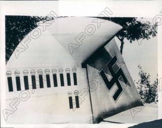 1940 World War Ii German Fighter Tail Tally Marks For Downed Planes Press Photo