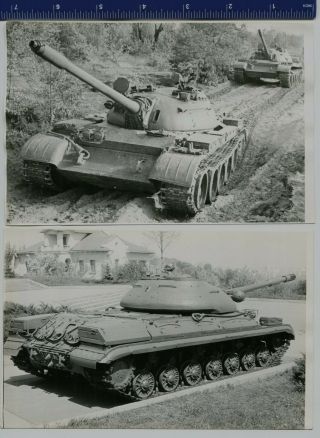 Military Photo Ussr Soviet Army Tank Т - 55,  Т - 10М,  Tankman