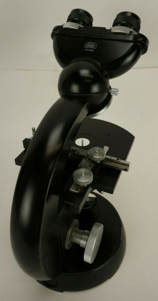 Vintage Carl Zeiss Winkel Binocular Microscope