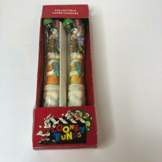 Vintage Looney Tunes Marvin The Martian Christmas Taper Candles