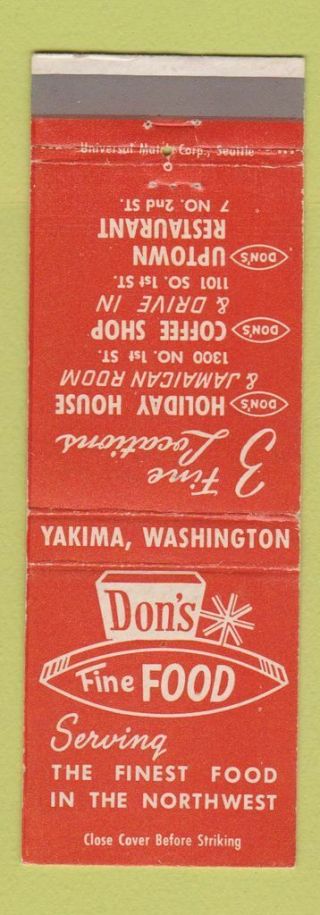 Matchbook Cover - Don 