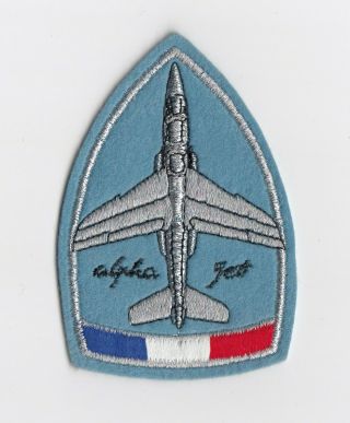 French Air Force - Alpha Jet Aircraft Squadron Patch - Nato - Alpha Jet