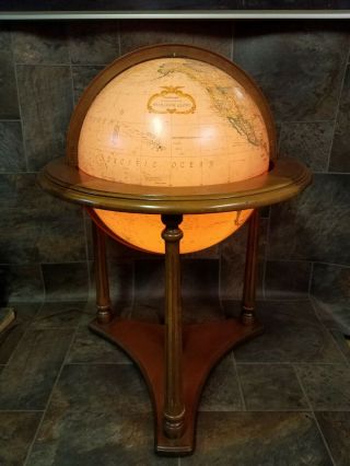 Vintage Replogle Heirloom 16 " Lighted Floor Globe