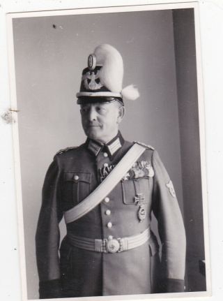 Wehrmacht Oberst Fritz Sendel M Gen De Polizei Orig Ww2 Photo.