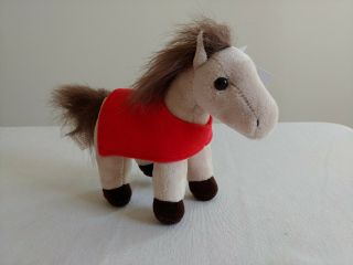Wells Fargo 2018 Small Plush Pony Hunter Cream And Brown Approximately 6 " Tall