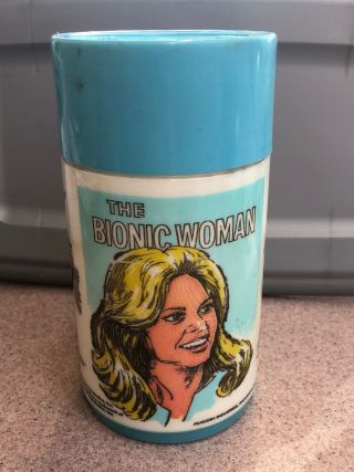 Vintage The Bionic Woman Thermo Bottle By Aladdin - Thermos - 8oz