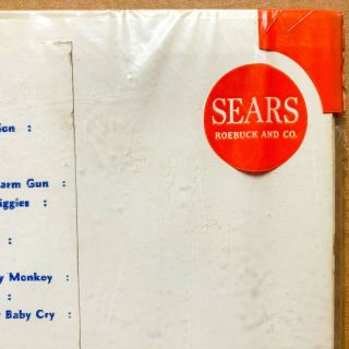 THE BEATLES THE BEATLES (WHITE ALBUM) US ORIG ' 68 APPLE 1ST PRESS SEARS BAGGY 3