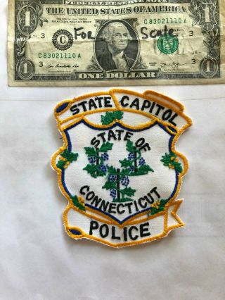 Connecticut State Capitol Police Patch Un - Sewn Great Shape