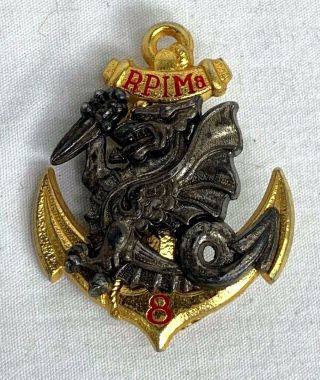 French 8th Marine Infantry Parachute Regiment Badge - Pin Back