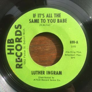 Luther Ingram - If It 