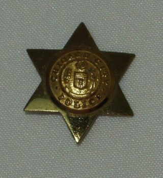 Vintage Chicago City Police Brass Mini Badge Lapel Pin Obsolete