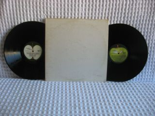 The Beatles " Self Titled White Album " Apple Records Stereo Swbo - 101 Vg/ex