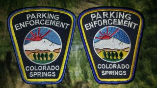 Patch Co Colorado Springs Police Cspd Parking Enforcement Set/2 Diff Obsolete