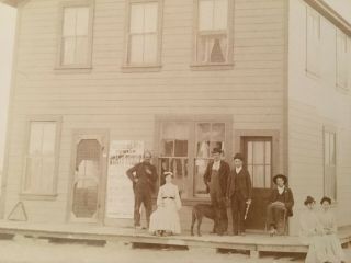 Large Outdoor Cabinet Card Of Nevada Town Circa 1900