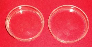 7 VTG PETRI DISHES PROPPER CROWN QUALITY 4  HEAVY DUTY THICK GLASS LABORATORY 3