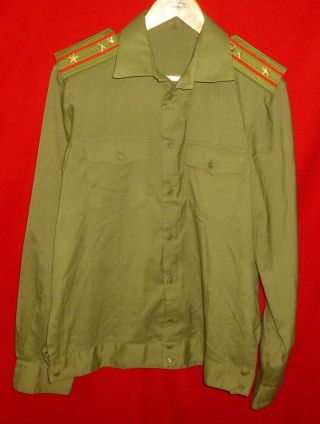 Russian Soviet Army Artillery Major Officer Shirt Size 48 - 4 S Ussr