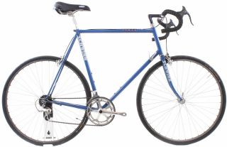 Vintage Schwinn Tempo 61cm Lugged Steel Road Bike Blue 2x6 Speed Shimano