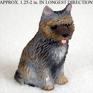 Cairn Terrier Mini Hand Painted Figurine Brindle