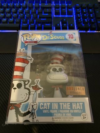 Funko Pop Books Dr Seuss Cat In The Hat 10 Boxlunch Exclusive