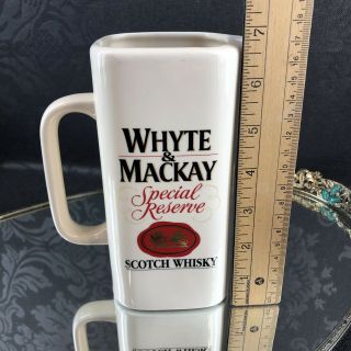 Whyte & Mackay Handle Pub Whiskey Jug Ireland Pottery Pitcher Bar Scotch 2