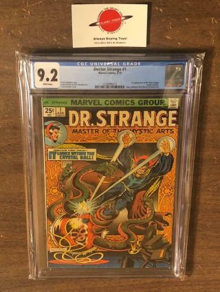 Doctor Dr.  Strange 1 Cgc 9.  2 1974 Marvel 1st Appearance Agamotto Silver Dagger
